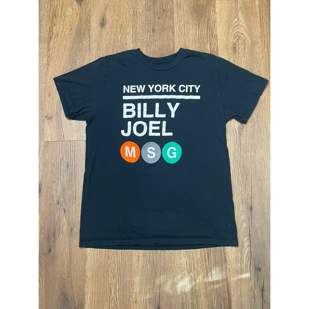 Billy Joel Large T-Shirt Pre-owned NY City MSG Graphic Tee Official Merchandise